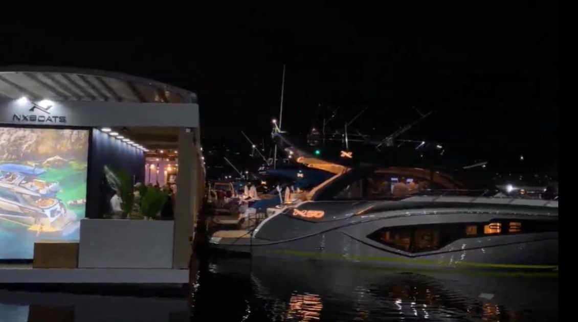 Foto noturna - fim do evento RIO BOAT SHOW 2026
