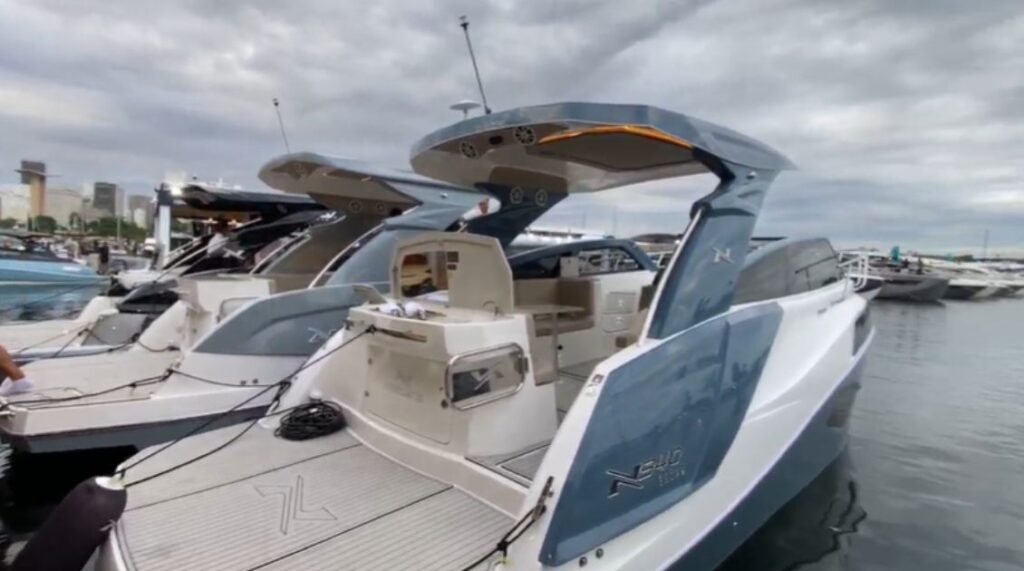 Barcos expostos no Rio Boat Show 2026